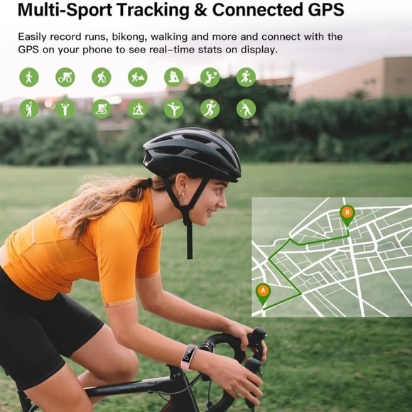 Fitness Tracker with Heart Rate Monitor Waterproof Activity Step Tracker Pink - Picture 7 of 7